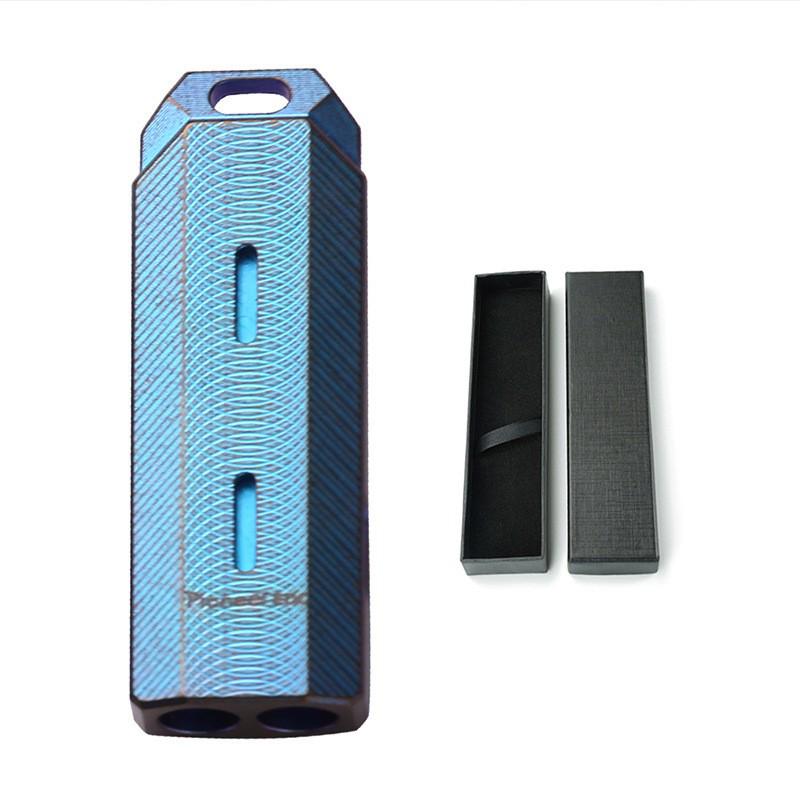 Titanium Alloy EDC Survival Whistle - High Decibel Double Hole for Outdoor Camping