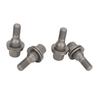 4pcs 17mm Hex Wheel Lug Bolts 003549817 Tire Nuts Studs for Peugeot 206 207 208 308 407, Multi-Functional Home Accessories