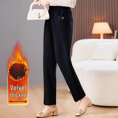 Women's Fleece-Lined Tapered Casual Pants
