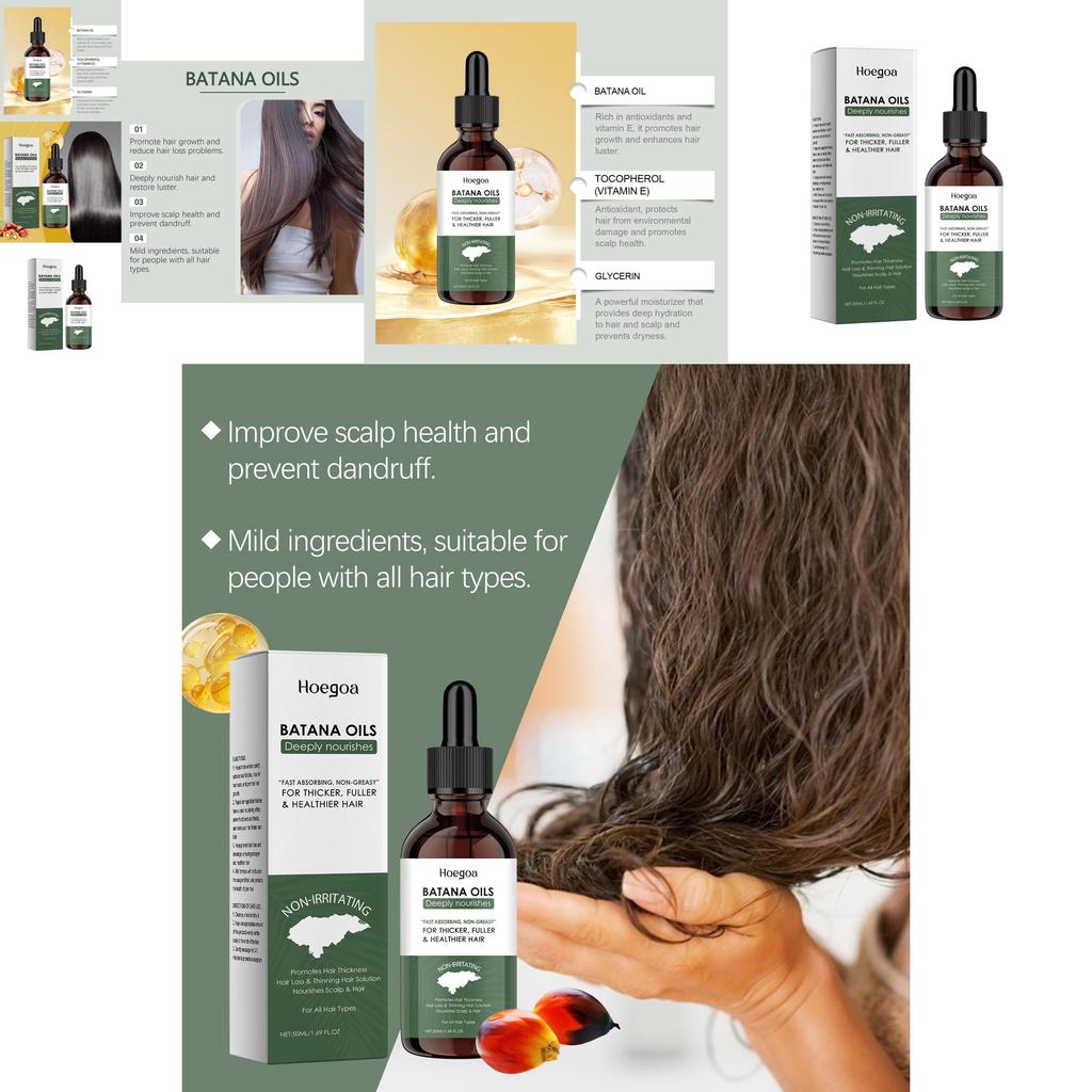 Hoegoa Batana Oil Nourishing Hair Care Oil For Strong And Smooth Hair Scalp Treatment