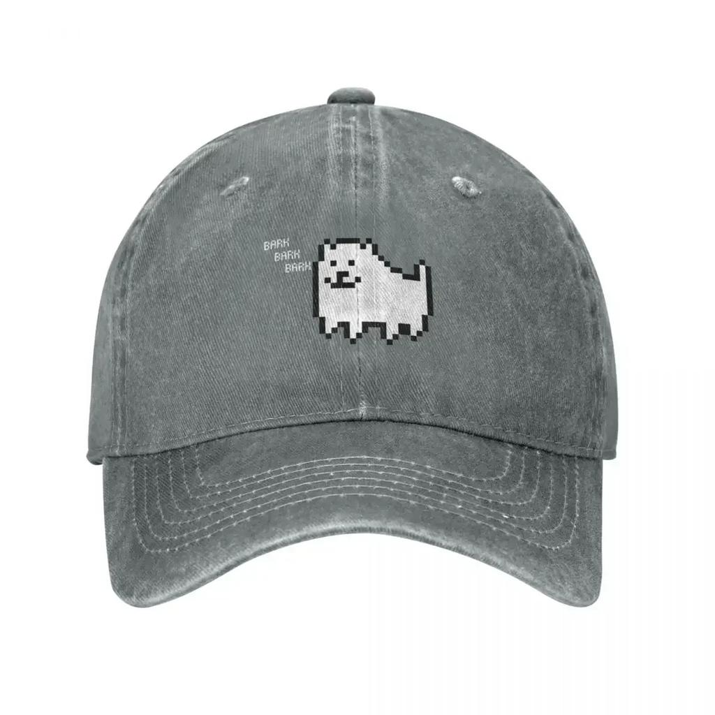 Undertale Annoying Dog Baseball Caps Vintage Distressed Cotton Video Game Snapback Hat for Men Women Outdoor Summer Hats Cap