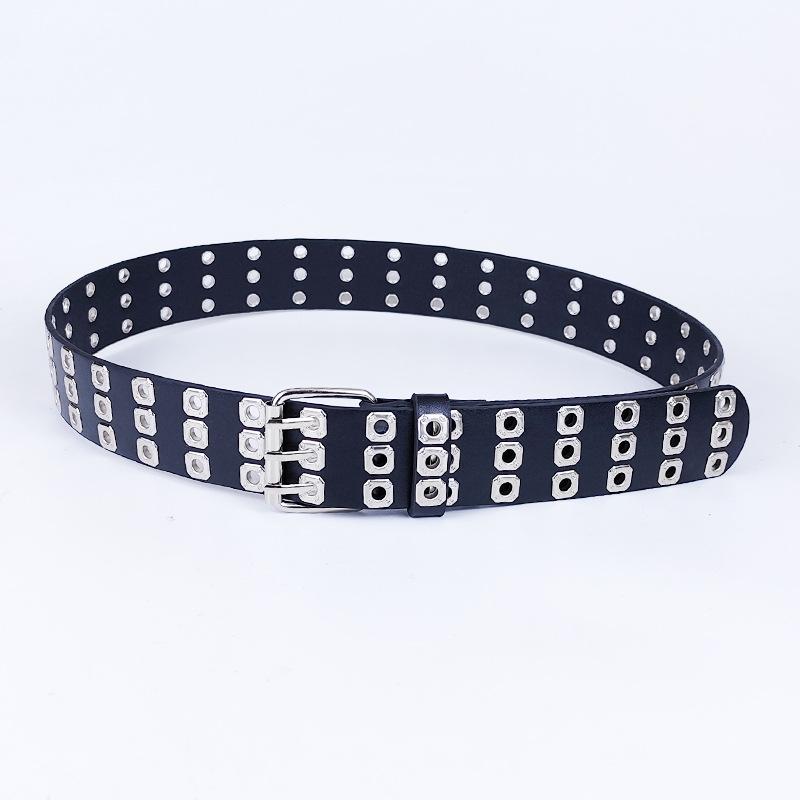Black Rivet Women's Belt Women's Accessories Decorative Skirt Jeans Belt