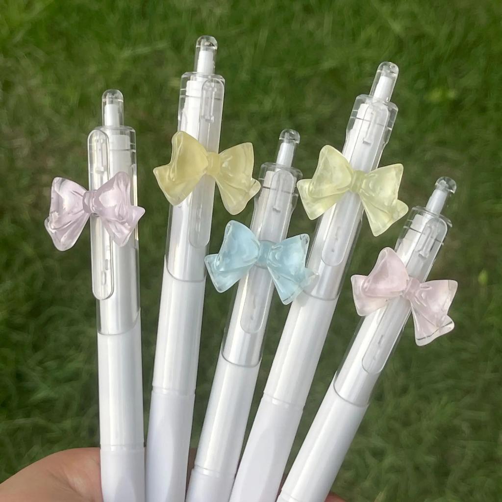 2 stk Søt Tulipan Blomsterhode Gelpenn 0,5 mm ST Hurtigtørkende Student Notater Test Skrivesaker Skrivepenn Kawaii Skoleutstyr