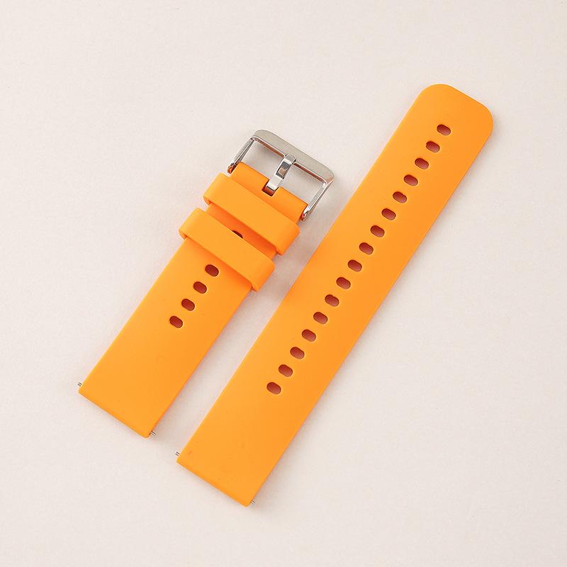 22mm Silicone Quick Release Watch Band for Huawei & Samsung - Universal Fit, High-End Flat Mouth Design