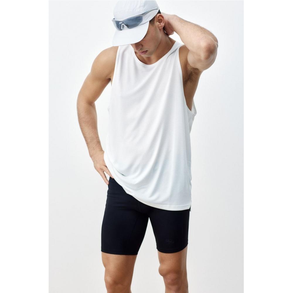 H M Sleeveless Sport Top Regular Fit dryMove wHite