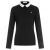 Shop   Women Golf Wear Zip Up Long Sleeve Tee Black Lb Wsh 226