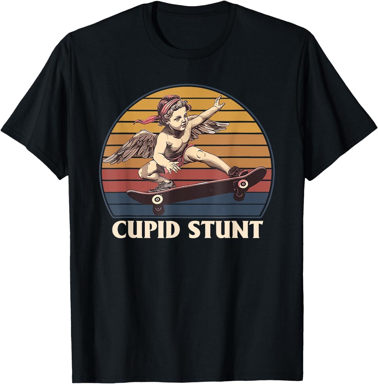Cupid Stunt Funny Sarcastic Offensive Humor Embarrassing T-Shirt L