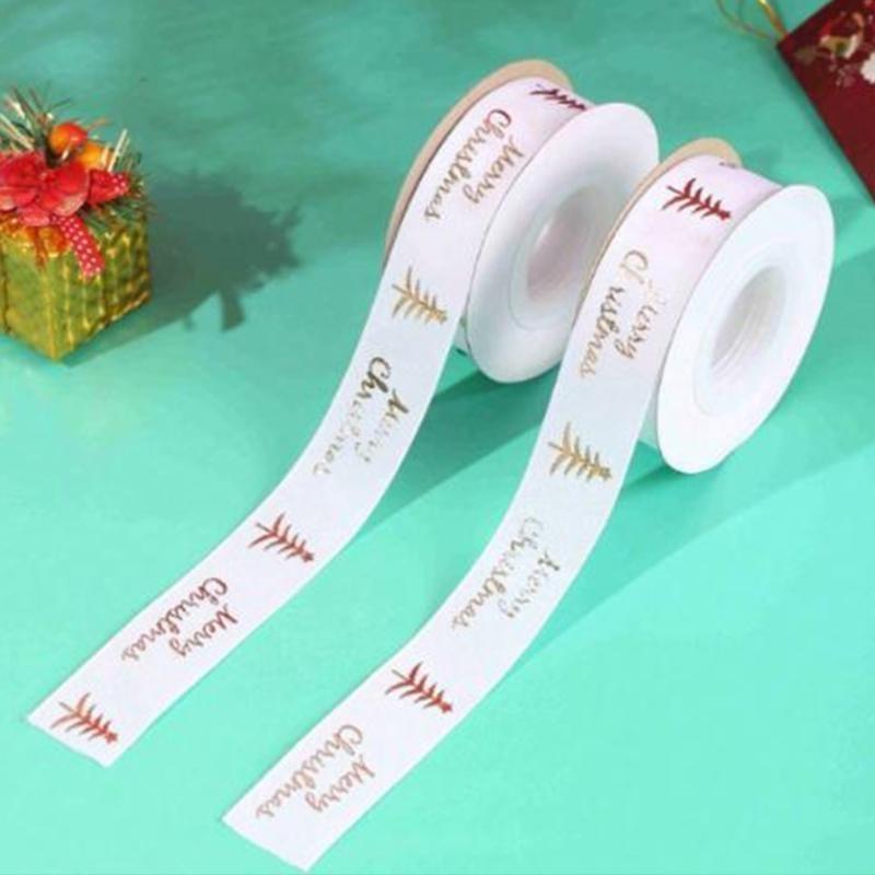 Elegant Förpackningsband för Festdekoration Jul Polyestertyg Band