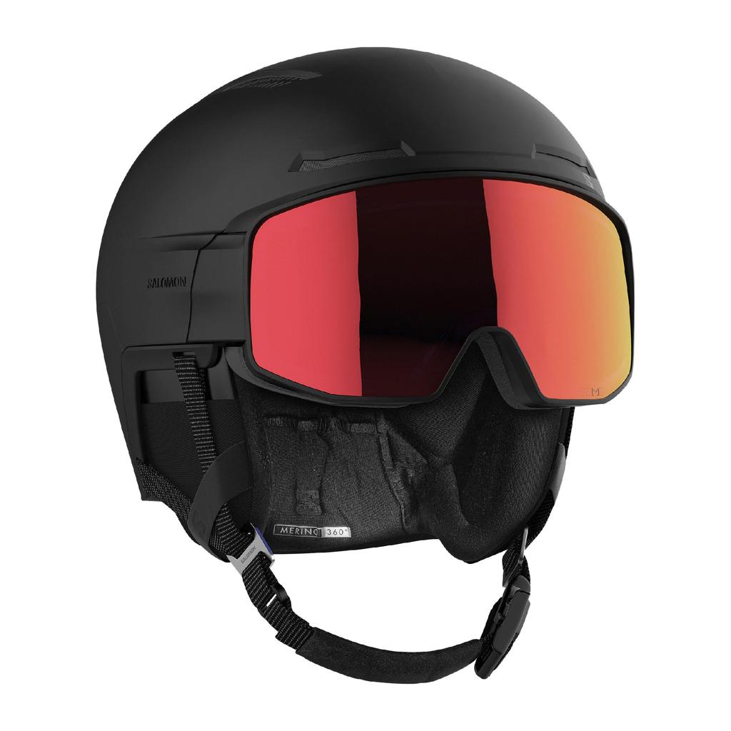 Salomon DRIVER PRIME SIGMA PLUS Helmet Black Ski/Snowboard (2023-24 Model), Unisex, L47010900, Small,