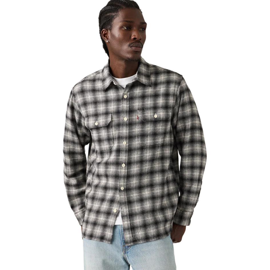 Levis Plaid Button-Down Loose Long Sleeve Shirt Men Shirts 19573-0294