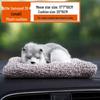 Cartoon Dog Figurine with Bamboo Charcoal Bag for Car Interior Decoration