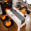 Black Color Black Lace Table Runner Long Length Spider Web Table Runner  Table Decor