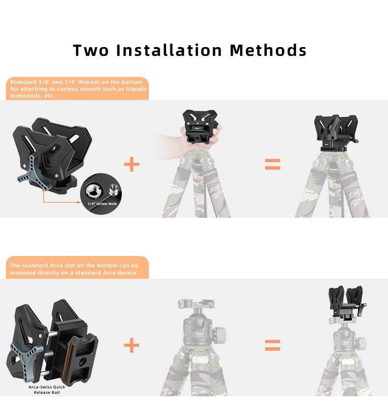 Joyload Lightweight Aluminum Tripod Saddle Support Adapter