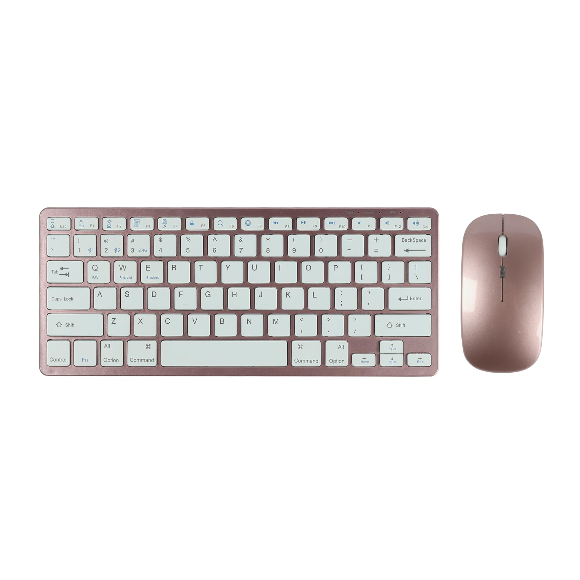 

Wireless Keyboard Mouse Wireless Keyboard Mouse Set Bluetooth Keyboard Mouse Set with USB Receiver Bluetooth and Wireless Connection Switchable