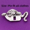 Crocodile Pattern Animal Shaped Brooch Heavy Duty Gentleman Suit Brooch  Shirt Accessory