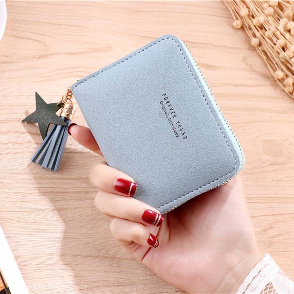 Tassel Letter Multifunctional Handbag Korean Money Bag Women Wallets Small Coin Purse Card Holders