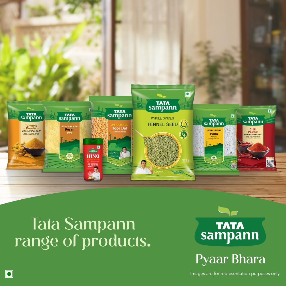 Tata Sampann Fennel Seeds Whole Spices 100g Natural Aroma With Oils Rich Flavor For Cooking And Baking