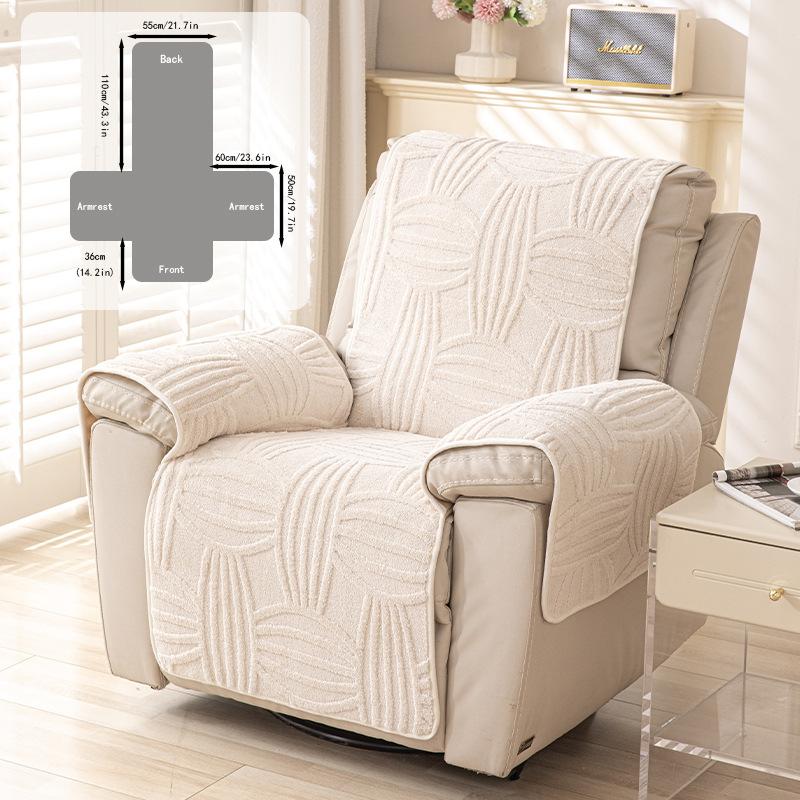 Luxury Comfortable Cotton Velvet Multifunctional Sofa Cushion Anti Slip Electric Recliner Mat Massage Chair, Sofa Cushion, Autumn and Winter Warm