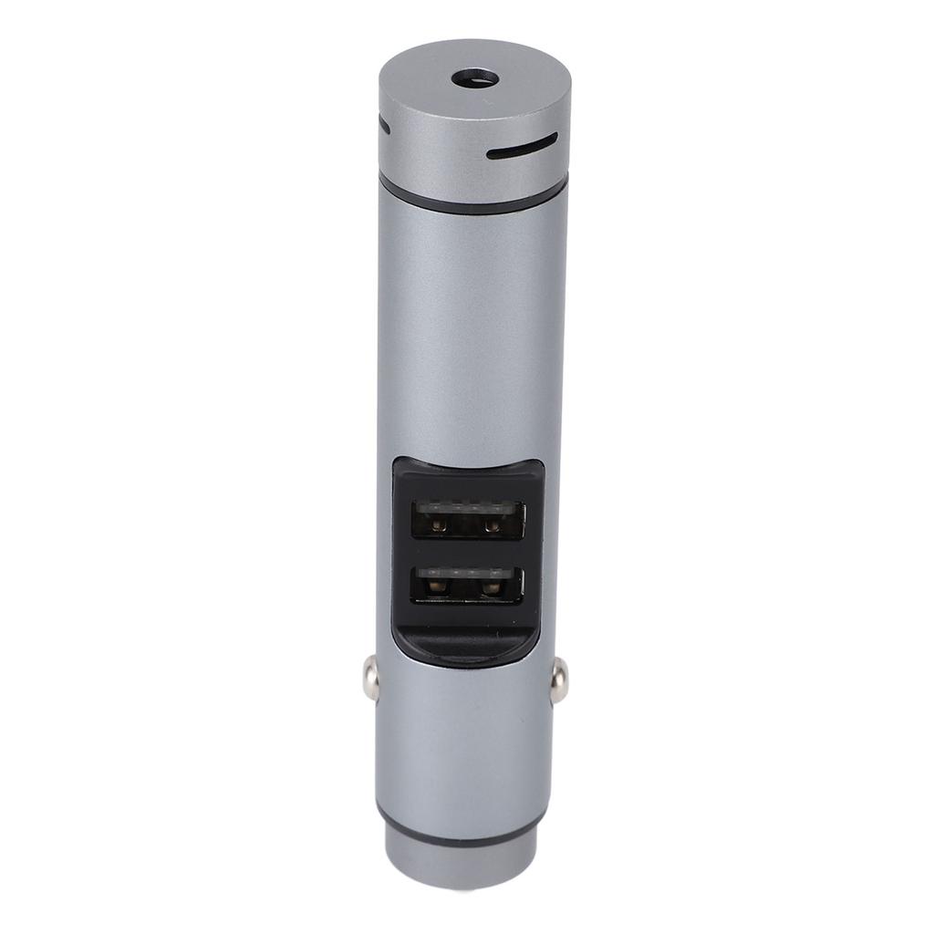 Car Charger Diffuser with Aromatherapy Tablets Quiet Running Long Lasting Fragrance Aluminium Alloy