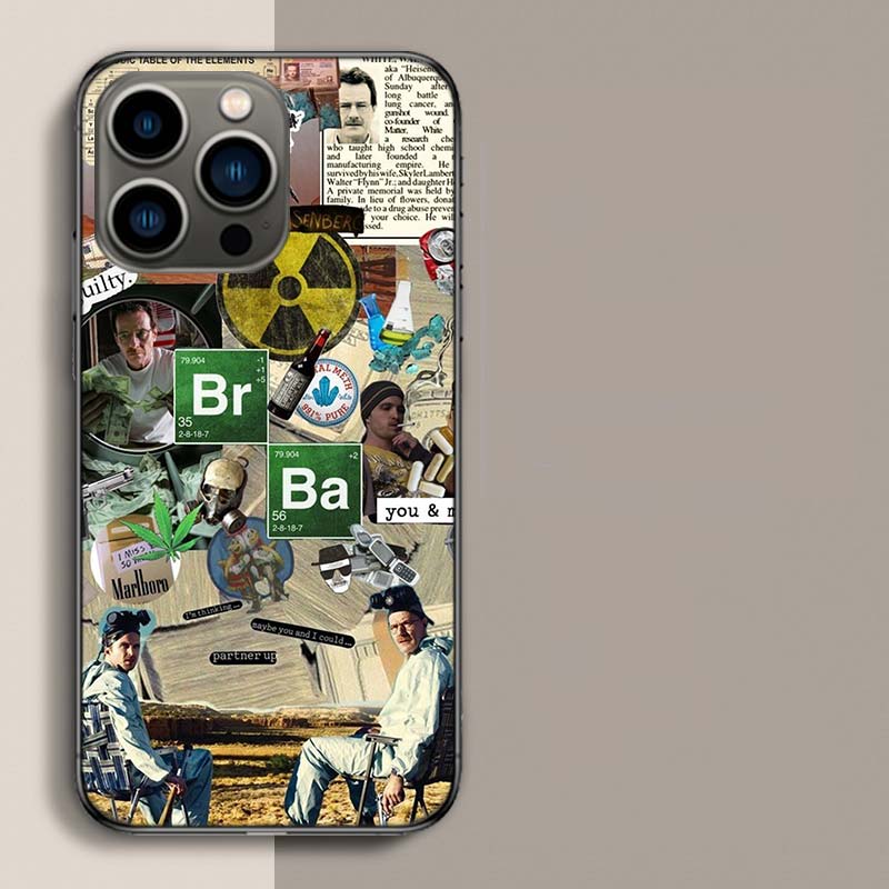 Breaking Bad Phone Case For Iphone 17 Air 15 Pro 14 Plus 16 Pro Max 17E 16E 12 13 Mini 11 Cover Cute Fundas