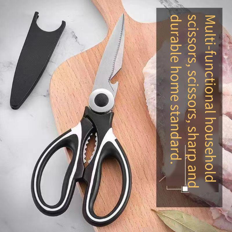 Household stainless steel strong chicken bone scissors fish-killing scissors multi-functional food scissors for the kitchen c5