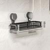 Retractable Bathroom Suction Cup Shelf Rack for Organizing Soap Shampoo and Skincare Essentials Without Damaging Walls