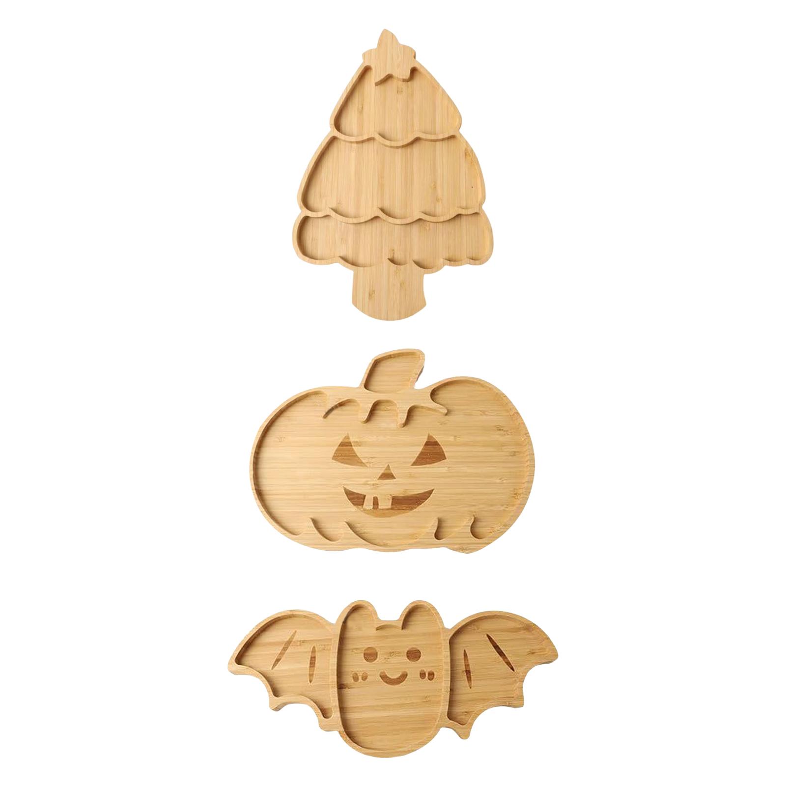 Serving Platter Tray Festivals Wood Serving Tray for Dessert Sandwich Bread Bats