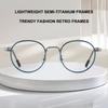 Retro Fashion Small Oval Two-Tone Women's Glasses Frame Ultralight High Quality Titanium Eyeglasses Frames New Style Spectacles