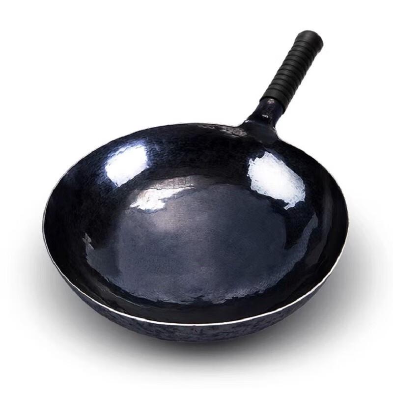 JWD Hand-Forged Uncoated 304 Stainless Steel Wok