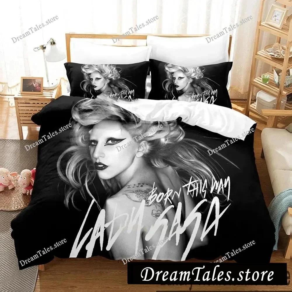 Singer Lady Gaga Sheets Quilt Covers Bedding Dormitory Sheets Bedding Set Soft Warm Bedding Set Luxury Gift Home Textileextile
