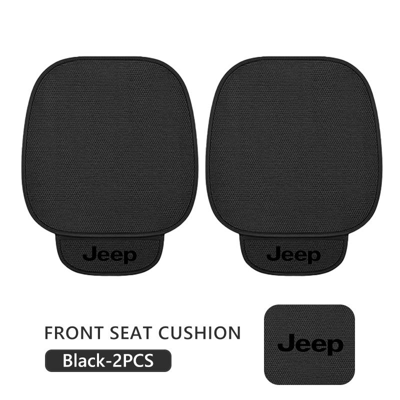 For Jeep Front Rear Car Seat Cushion Summer Ice Silk Mesh Cooling Seat Pad Cherokee Patriot Liberty Wrangler JK JL Commander