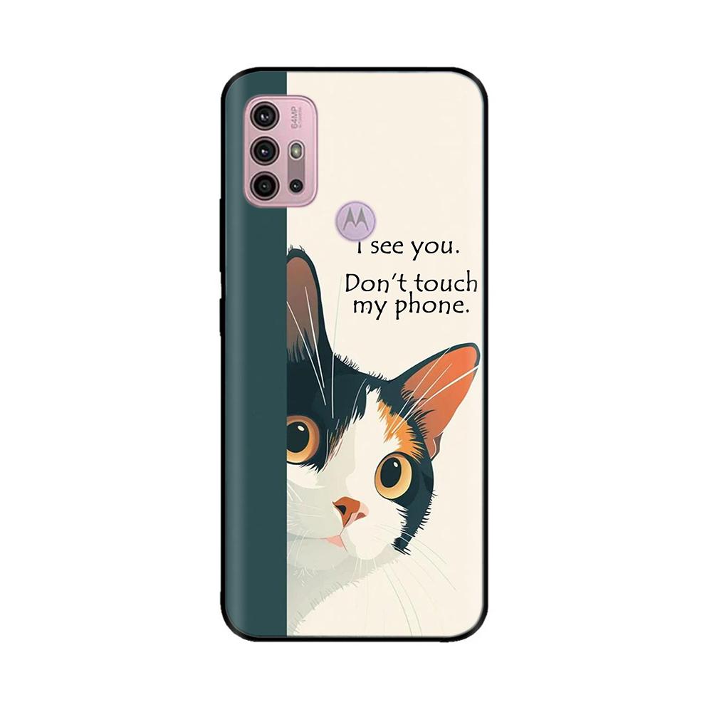 For Motorola Moto G20 Case XT2128-1 XT2128-2 Cover Cute Cartoon Painted Soft Silicone Phone Case For Moto G10 G30 G20 G60 Capa