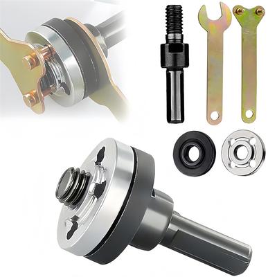 Universal Drill Adapter 10mm Conversion Electric Drill Angle Grinder Connecting Rod Kits With Flange Nut Parts & Spanner Tools