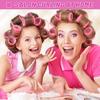 Giant curling wand roller set, 24 pieces, including 12 self-grip curling wands and 12 stainless steel duckbill clips (rose red)