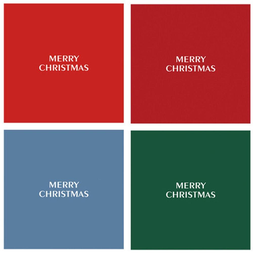 Merry Christmas 3D Xmas Greeting Cards Blessing Message Folding Christmas Postcard Pop-up Paper Wishes Card New Year Greeting