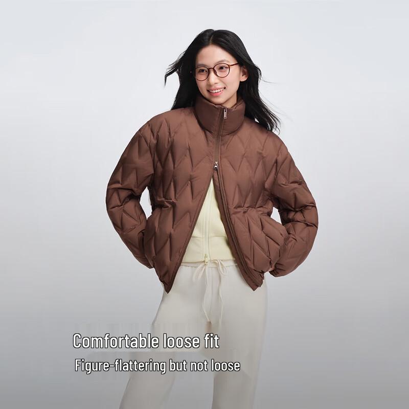 BOSIDENG Lightweight Stand-Collar Loose-Fit Down Jacket