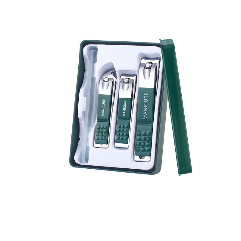 Anti-Splash Nail Clippers and Scissors Set - 6-Piece Boxed Household Nail Care Kit