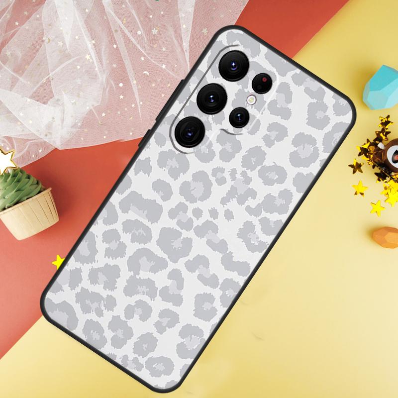 Leopard Print Black Cheetah Pattern Phone Case For Samsung Galaxy S25 FE S23 S21 S20 S22 S24 S26 Ultra S10 S26 Plus Cover Coque