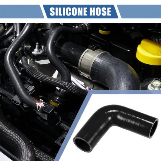 

35mm 138 ID 102mm 402 Length 90 Degrees Black Car Silicone Hose Universal