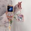 Hello Kitty Soft PC Protective Case with Lanyard for Samsung Galaxy Z Flip Series