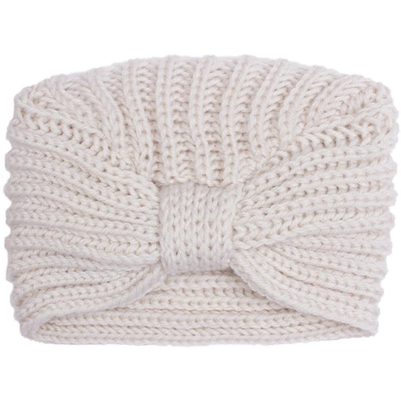 Autumn and Winter New Baby Solid Color Wool Hat, Children's Creative Knotted Pullover Hat, Baby Hat