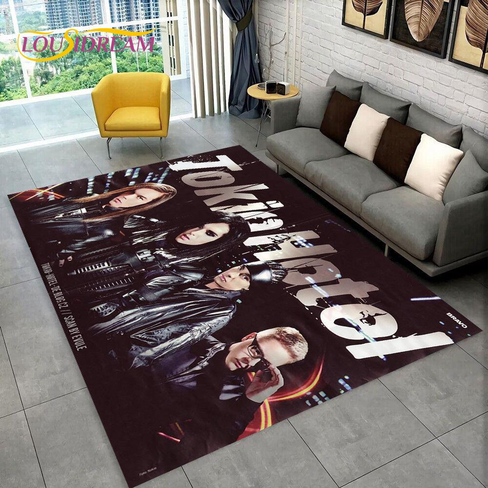 Tokio Hotel Rock Band Bill Kaulitz Carpet Rug for Home Living Room Bedroom Sofa Doormat  Decor,kids Area Rug Non-slip Floor Mat