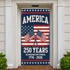 250 Jahre Banner 1776-2026 Chronologie Nationalstolz Banner Patriotischer Hintergrund Flaggenmuster Amerika Meilenstein Hintergrund