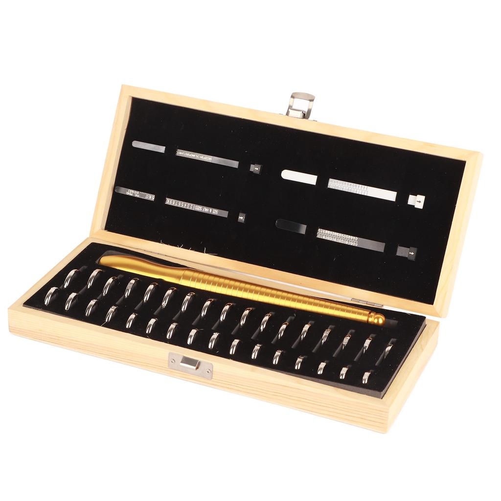 Profesyonel Yüzük Mandreli Çubuğu Parmak Ölçer Yüzük Ölçer Ölçüm Aleti Takı Aletleri