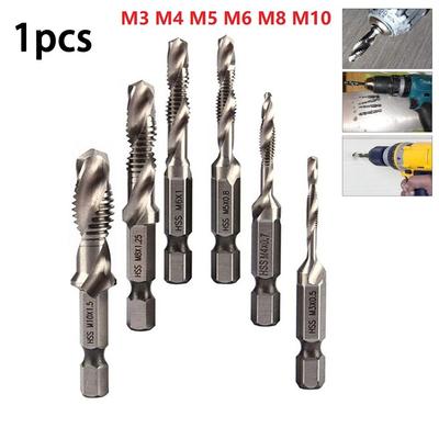 Tap Drill Bits Hex Chuck Tapping Machine M3-M10 Spiral