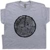 Tree Rings T Shirt Cool Camping T Shirt Graphic Print Retro Outdoors Design Wilderness Tee Funny Hiking T Shirt Gift For Men Women Kids