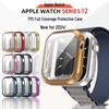 Compatible 360° Full Coverage Soft TPU Case for Apple Watch Series 12, 49MM