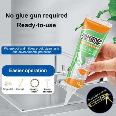 46024 Sets 150G Tile Grout Repair Kit with Finger Cot Tape Squeezer Ball Stick Fast Drying Waterproof Kitchen Bathroom