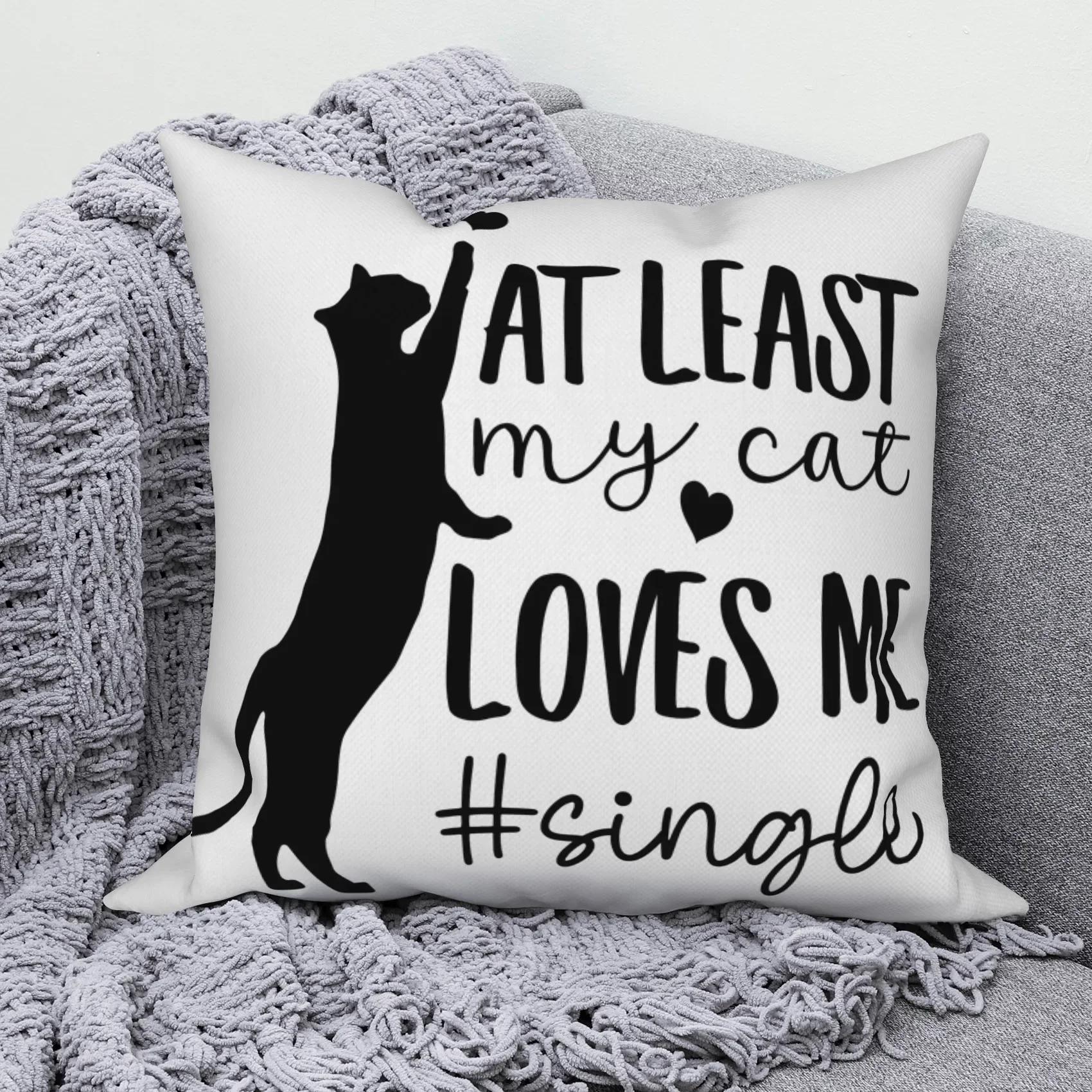 

Чехол на подушку из полиэстера с милым кошачьим принтом, современный домашний декор для гостиной, дивана, подушка, наволочка 66x66cm бордовый