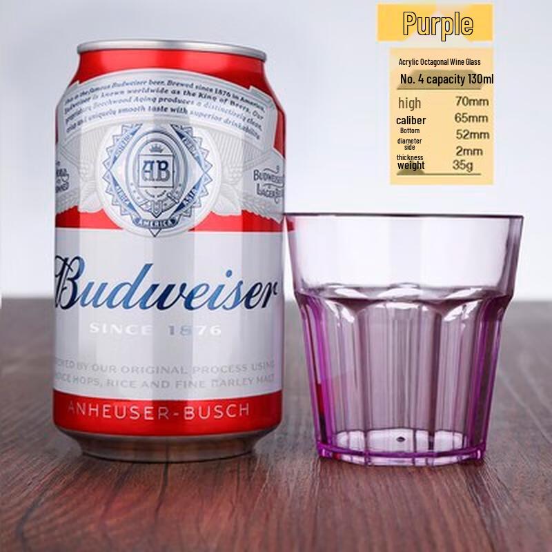 HANDUNYOU Shatterproof Acrylic Octagonal Drinking Glasses